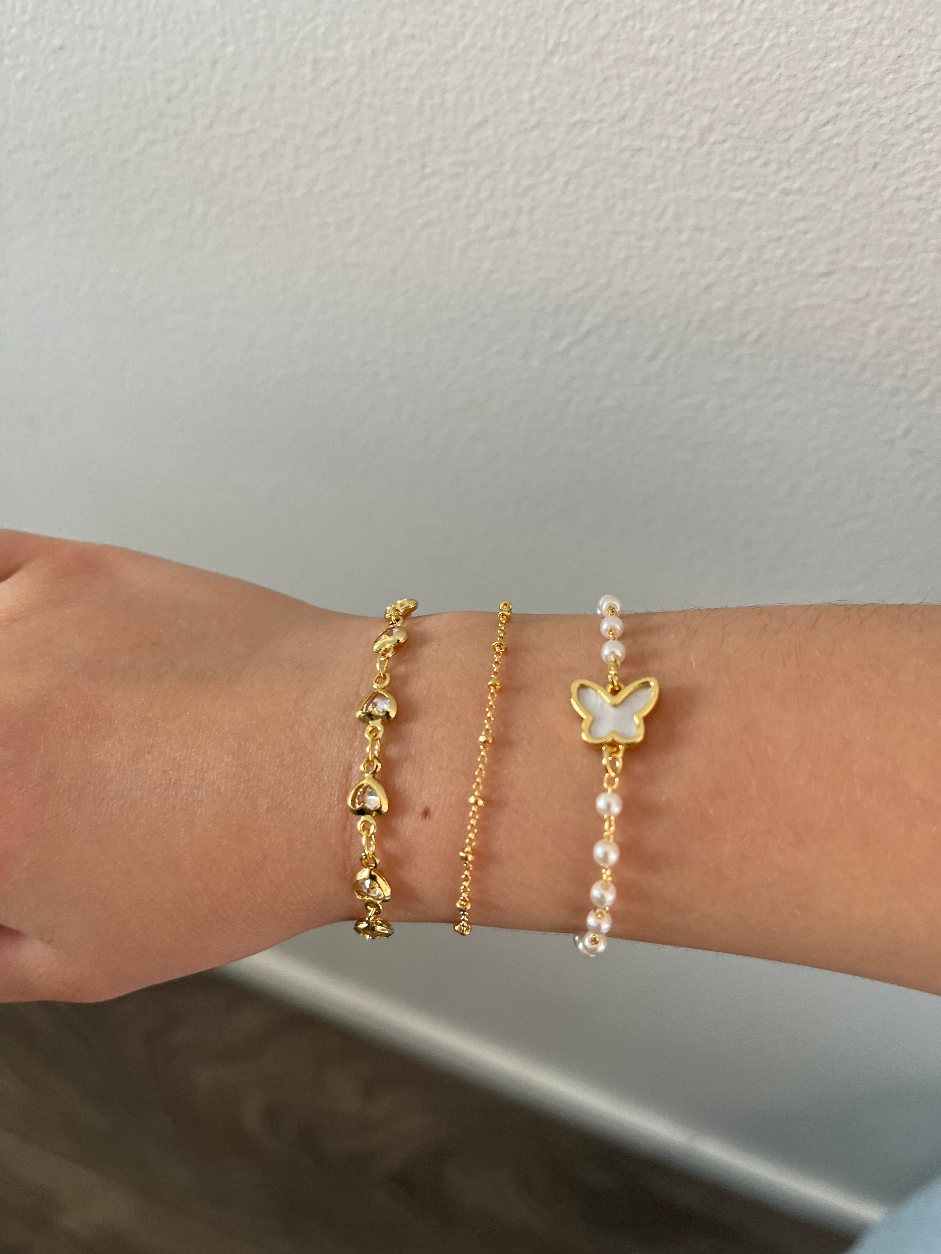 Gold-plated bracelets