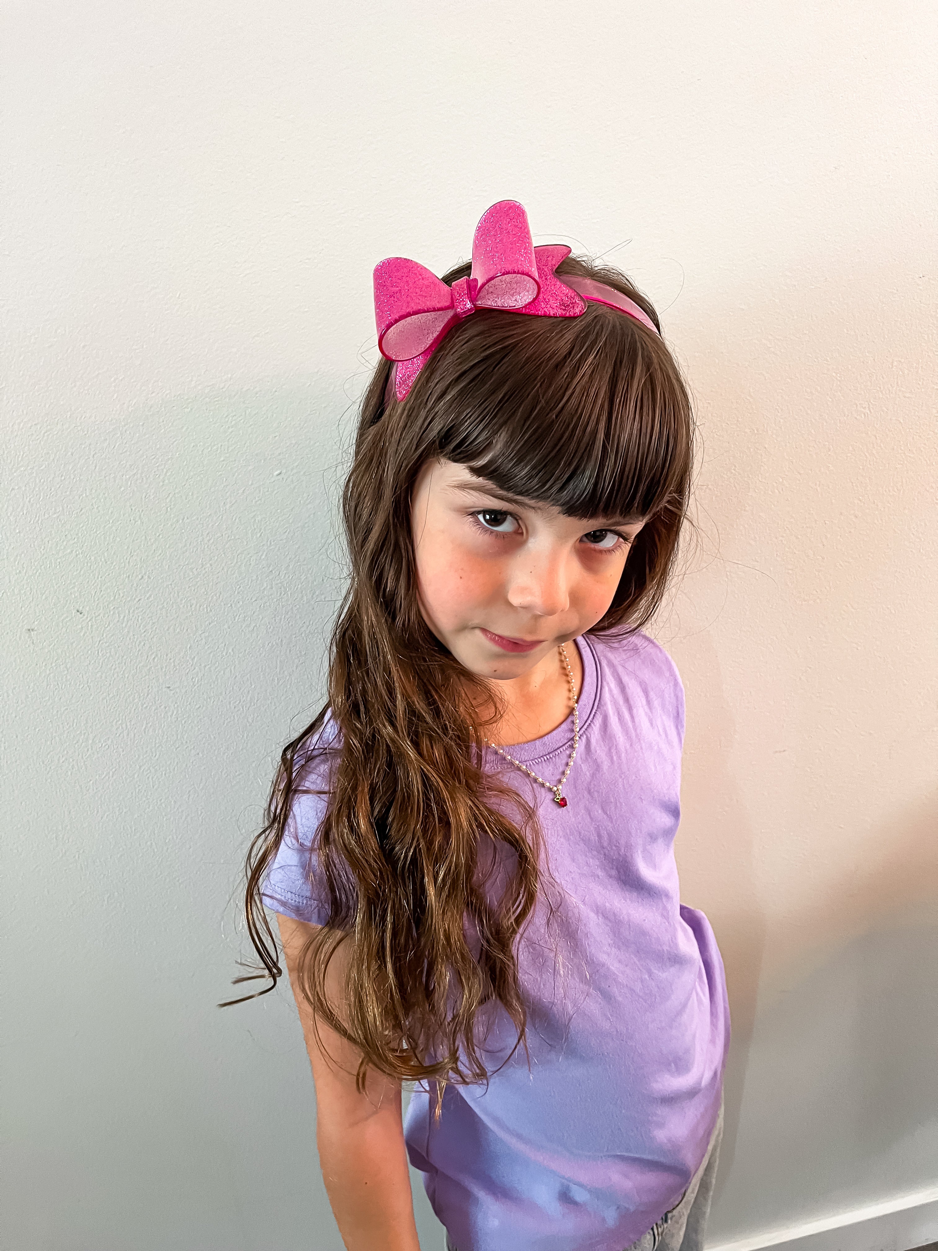 Acrylic Large Bow Headband