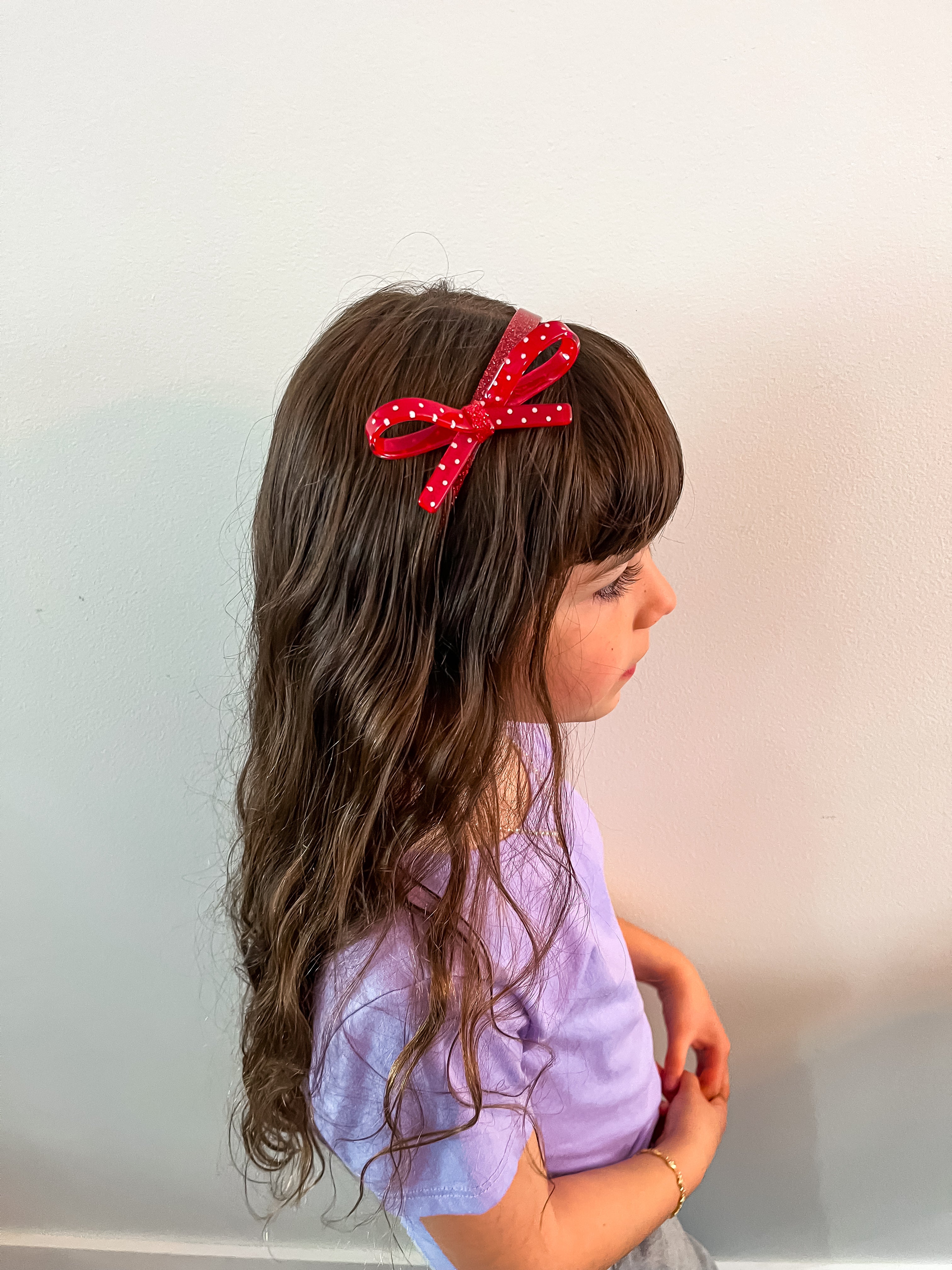 Thin Bow Acrylic Headband