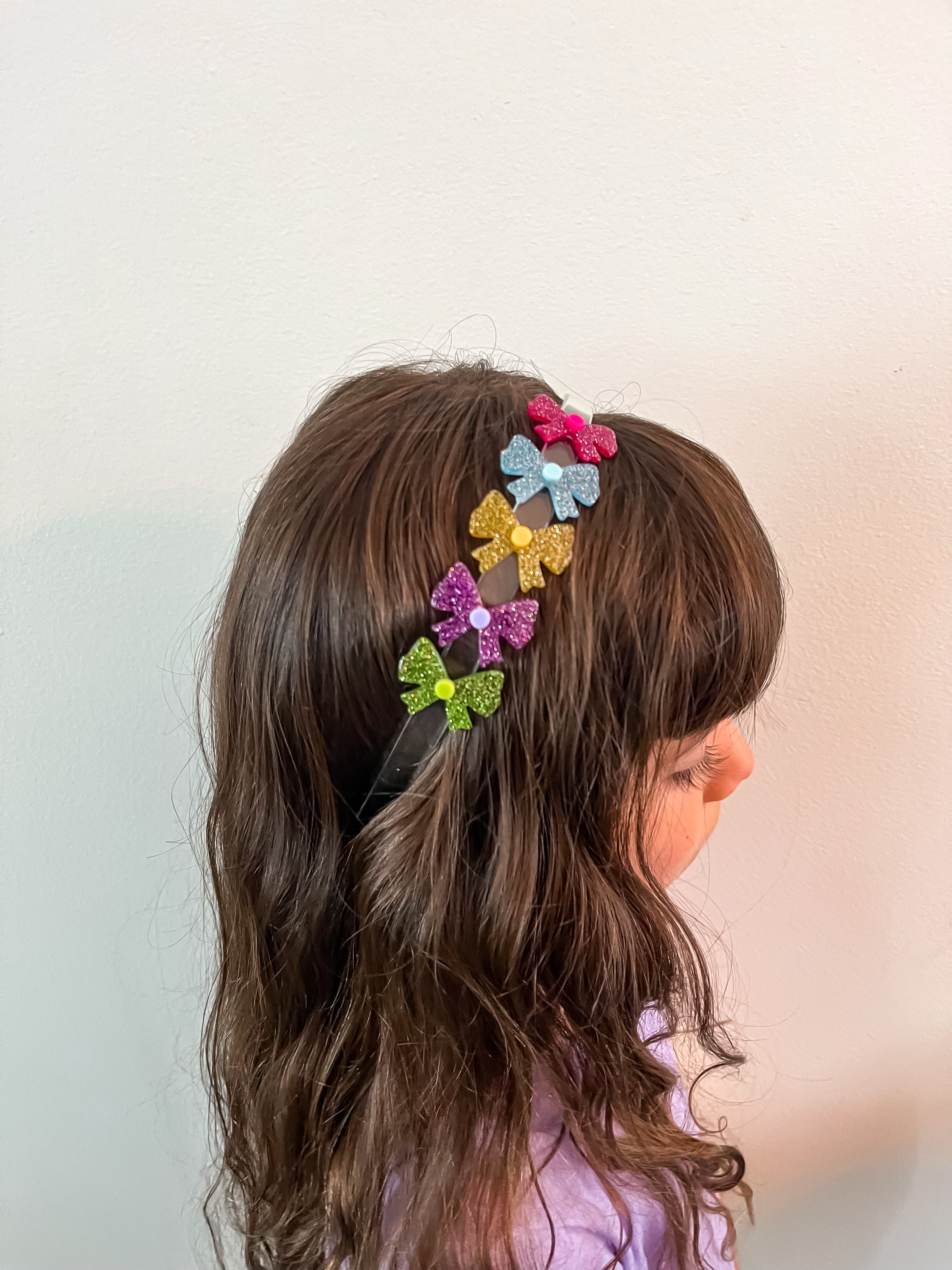 Sparkly Multicolor Mini Bows Acrylic Headband