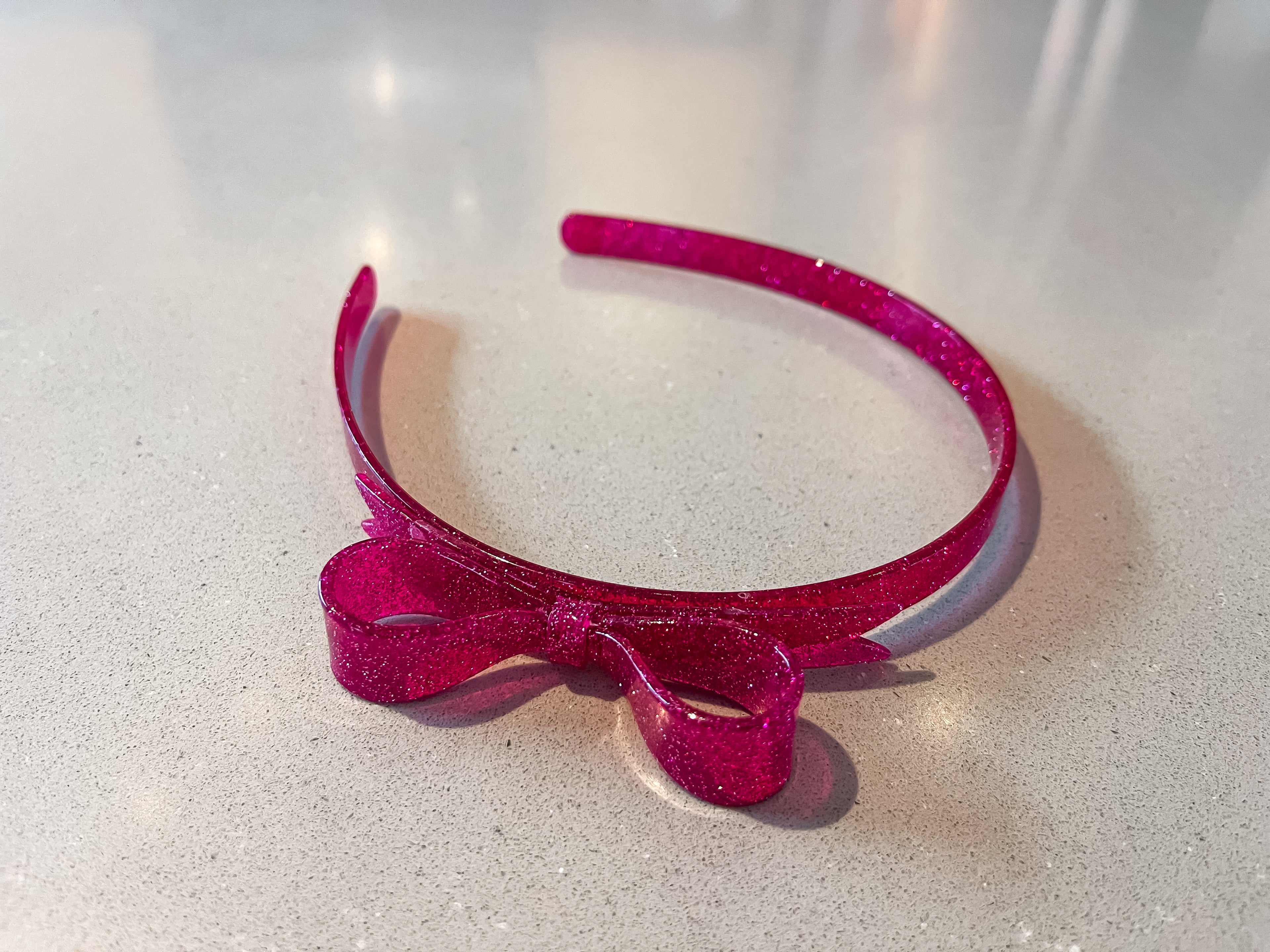 Acrylic Small Bow Headband