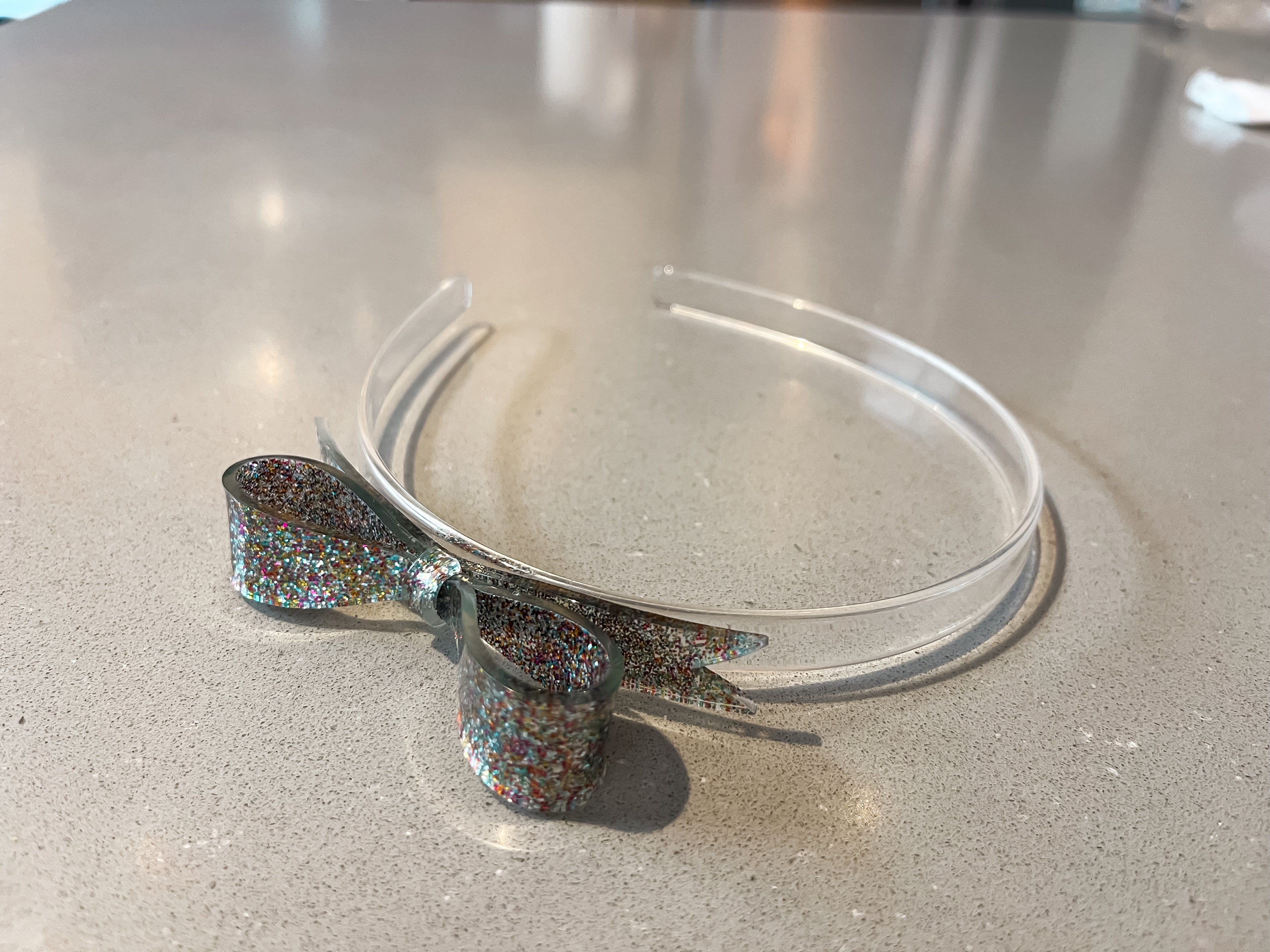 Acrylic Small Bow Headband