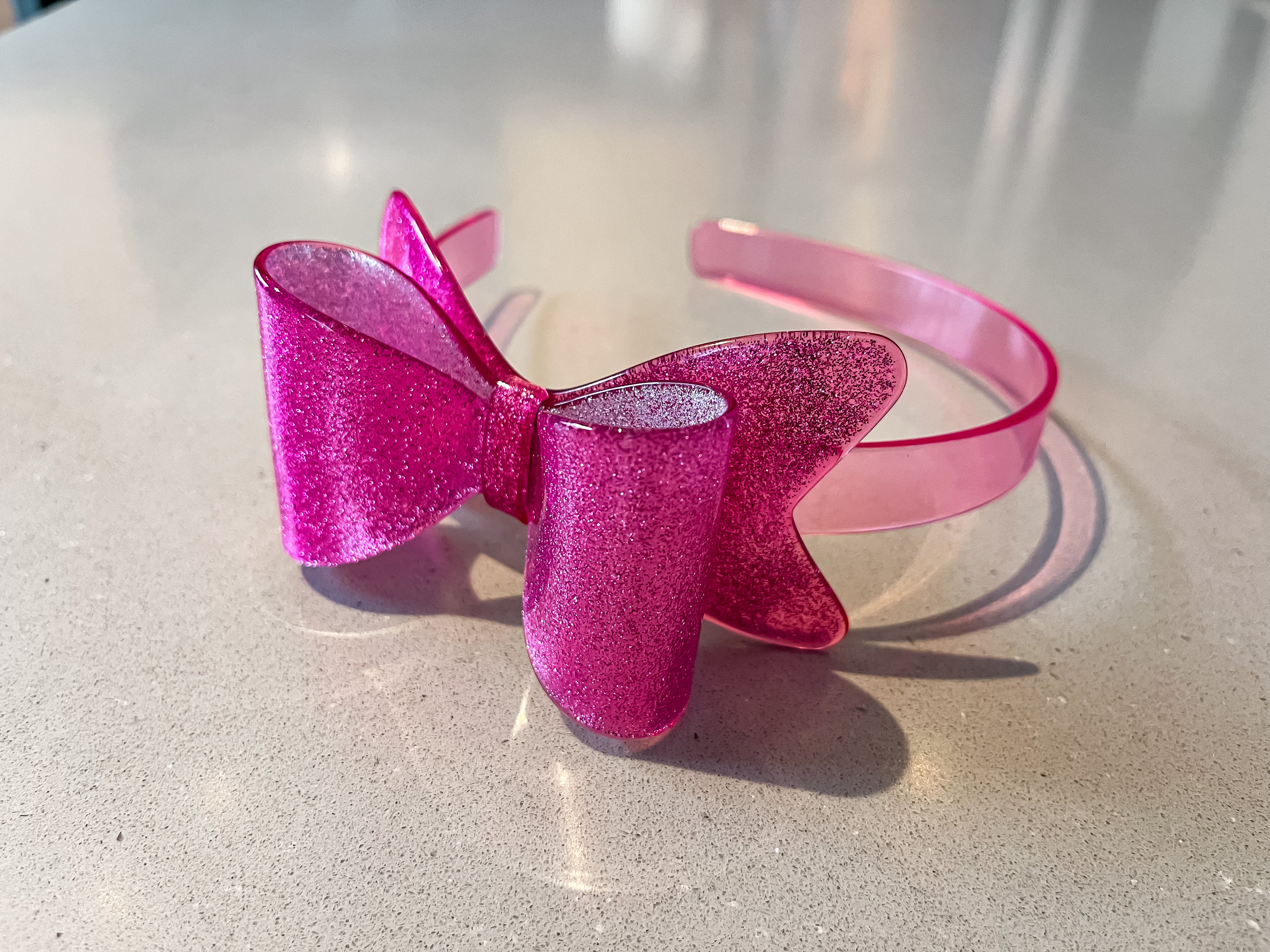 Acrylic Large Bow Headband