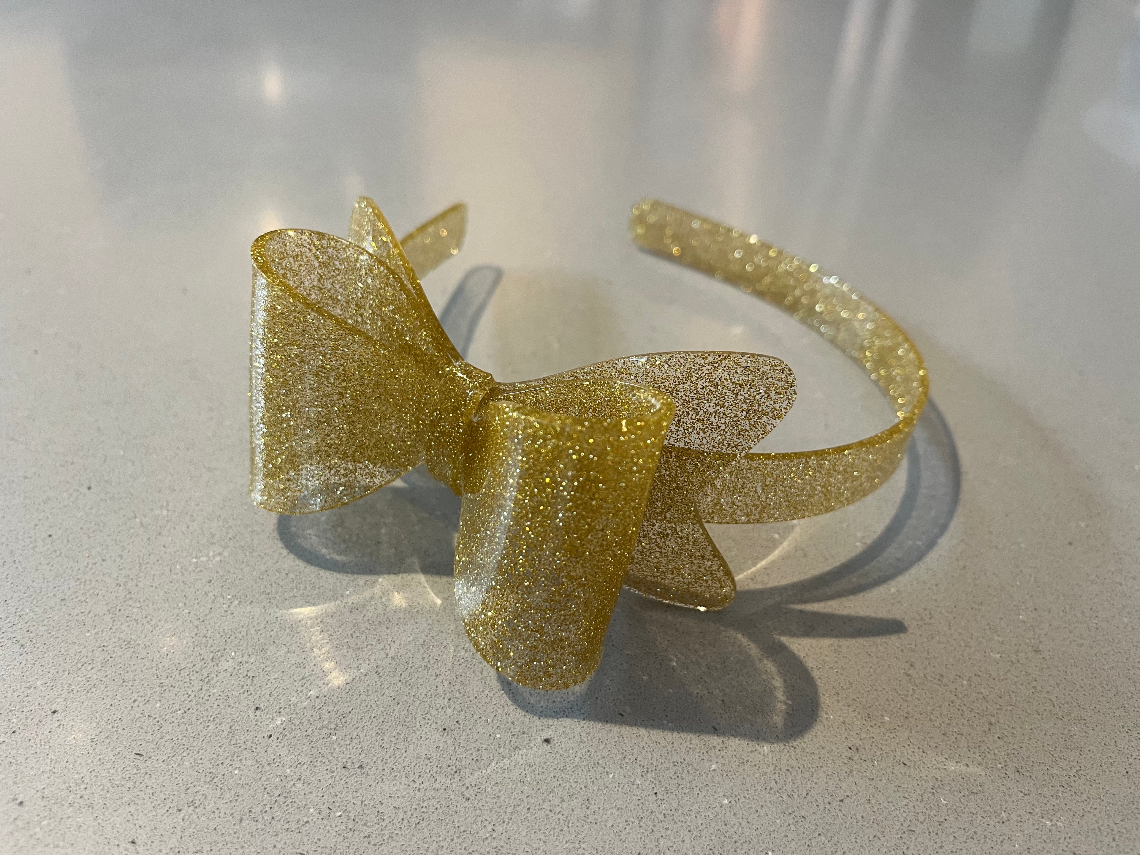 Acrylic Large Bow Headband