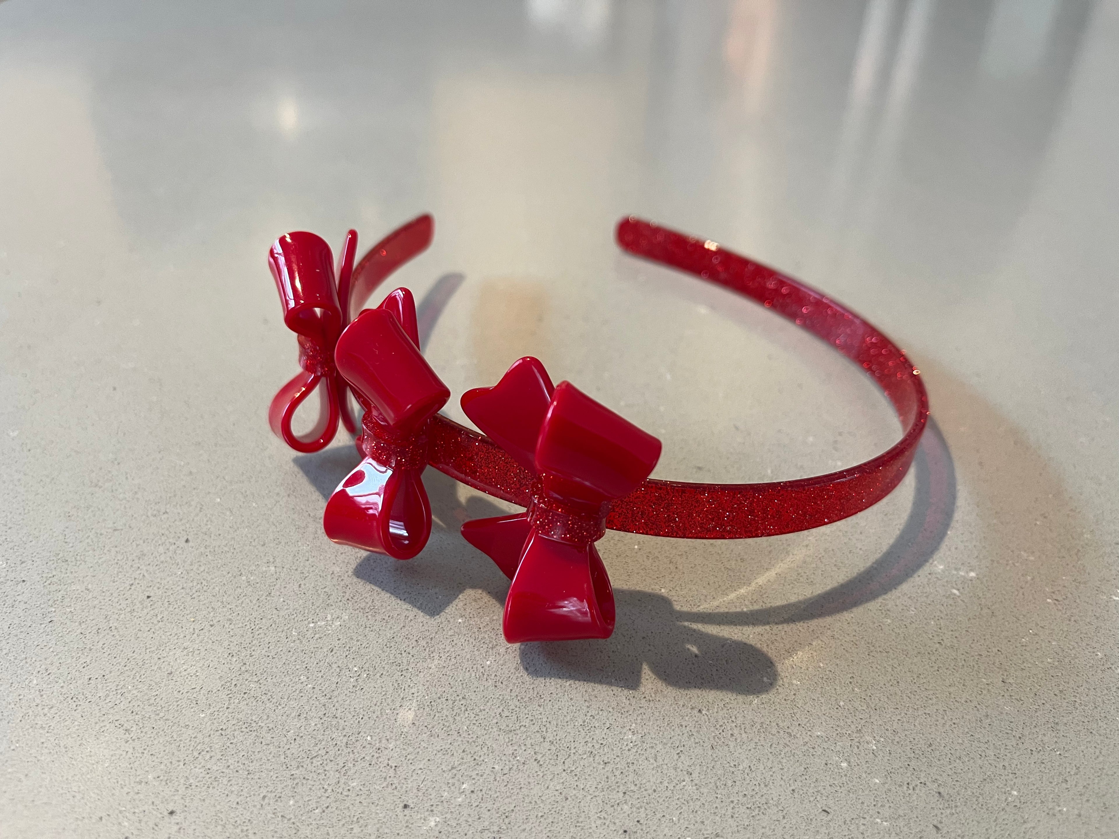 3 Bows Acrylic Headband