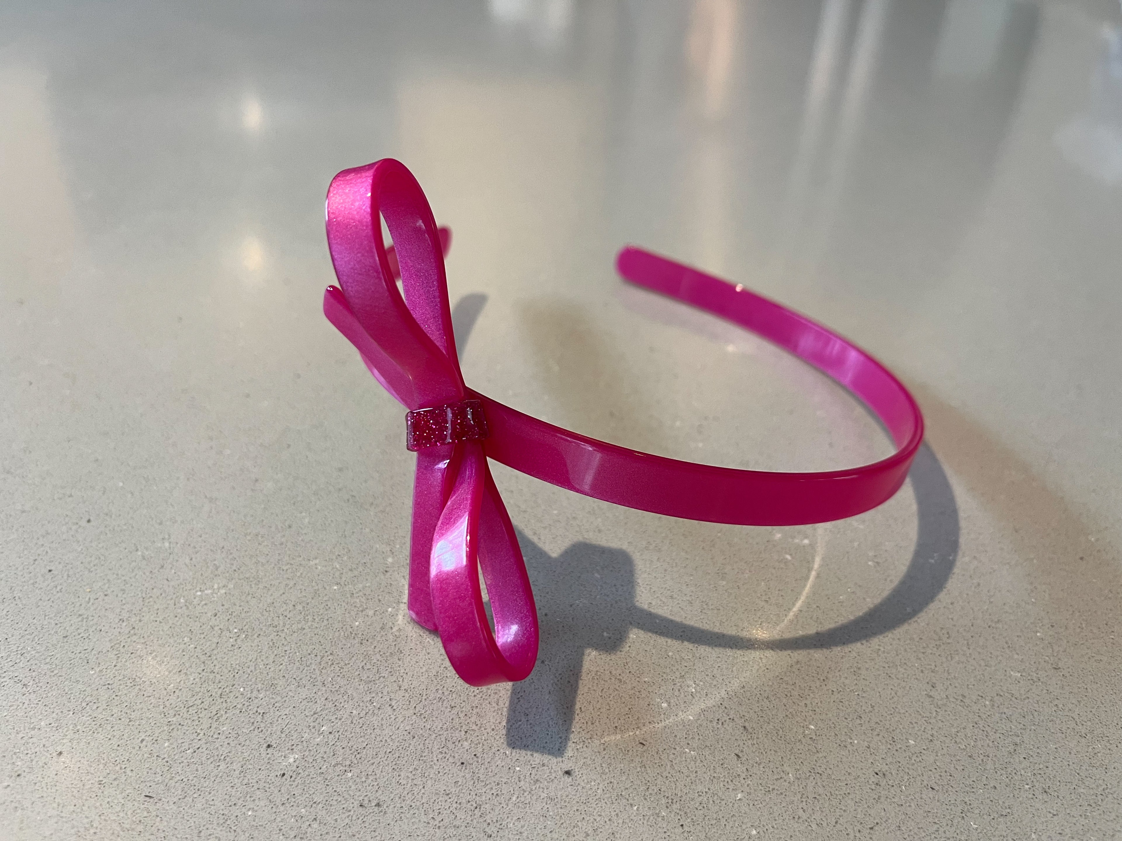 Thin Bow Acrylic Headband