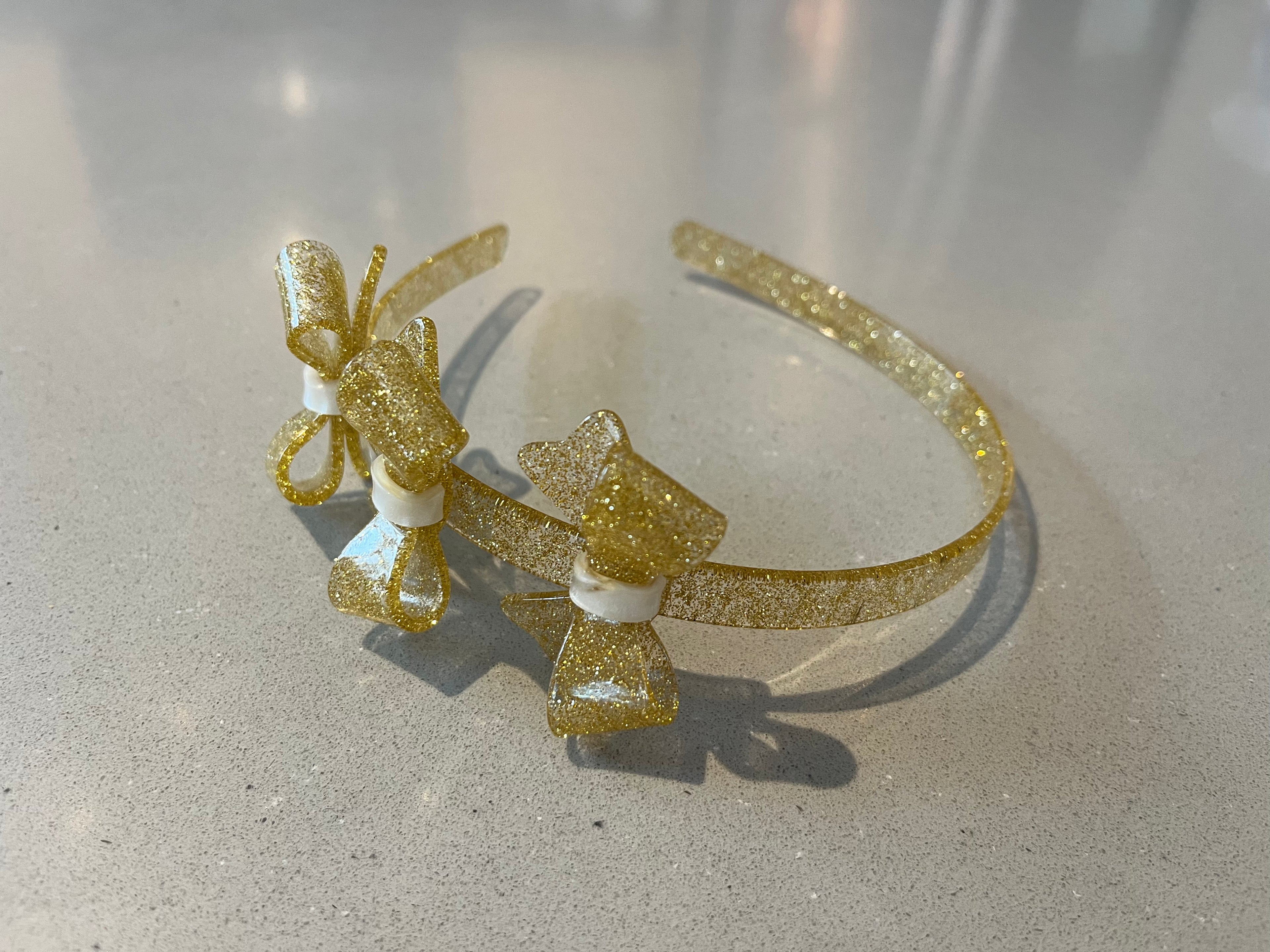 3 Bows Acrylic Headband