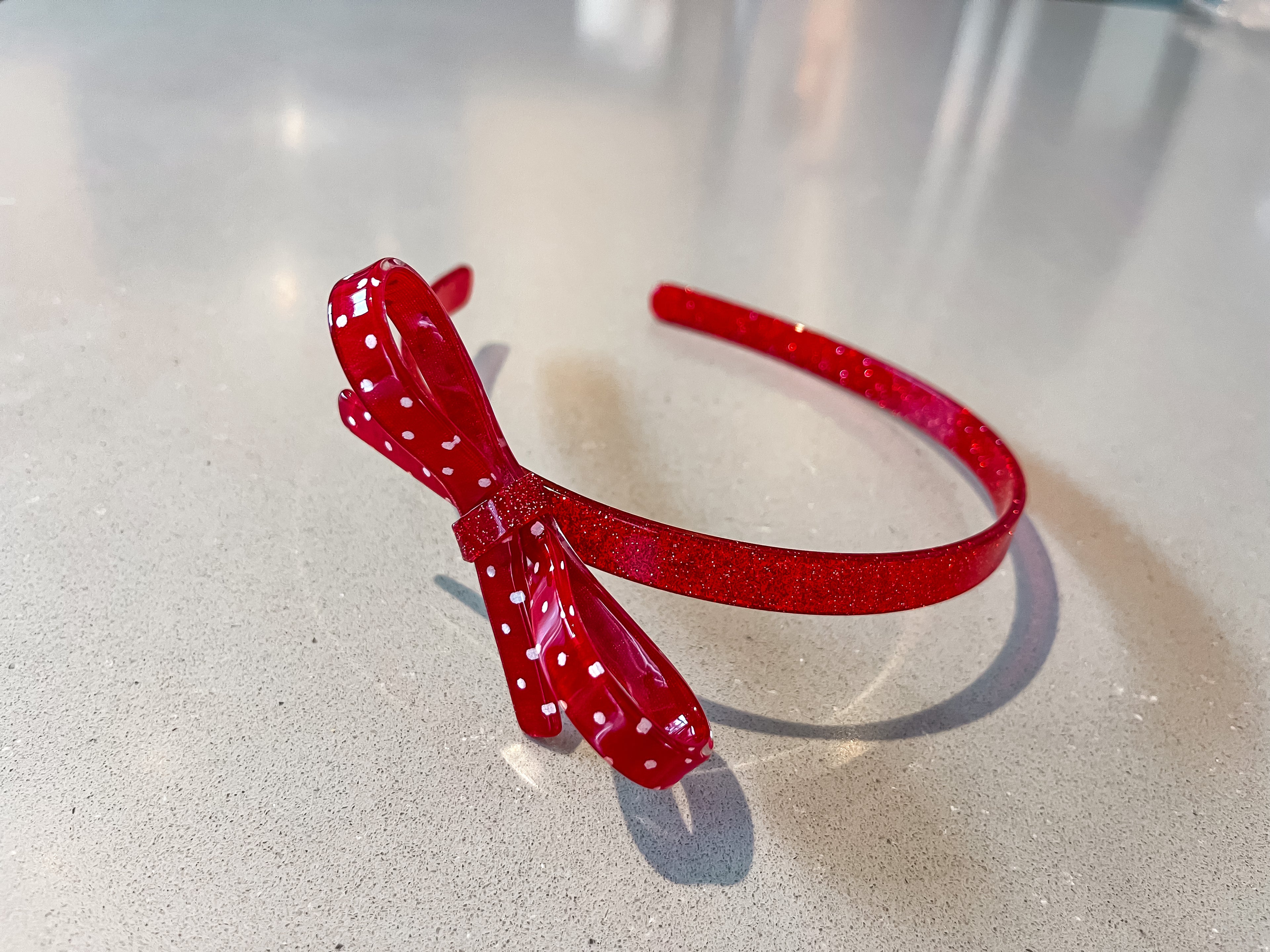 Thin Bow Acrylic Headband